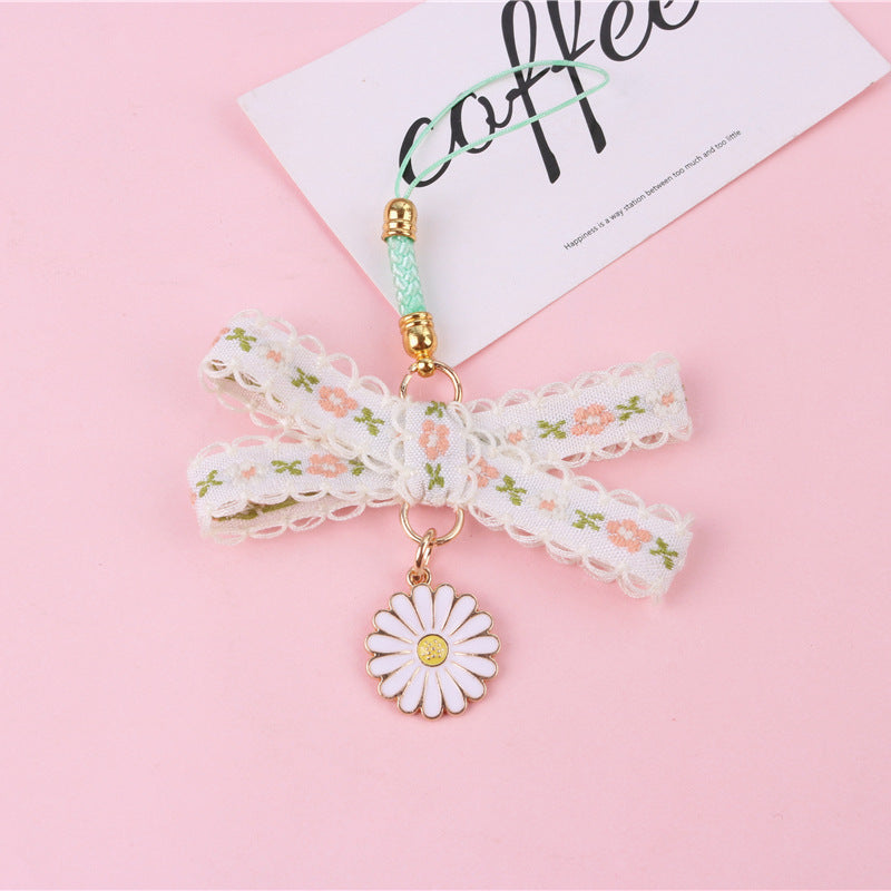 Wholesale Zinc Alloy Daisy Lace Keychain